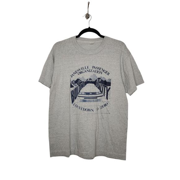 Vintage Janesville GM General Motor Car Single Stitch Shirt Auto Wisconsin Chevy